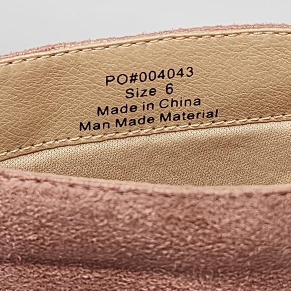 Journee Collection Markie Bootie Slouchy Stiletto Size 6 Blush FLAW artsy - Picture 12 of 14